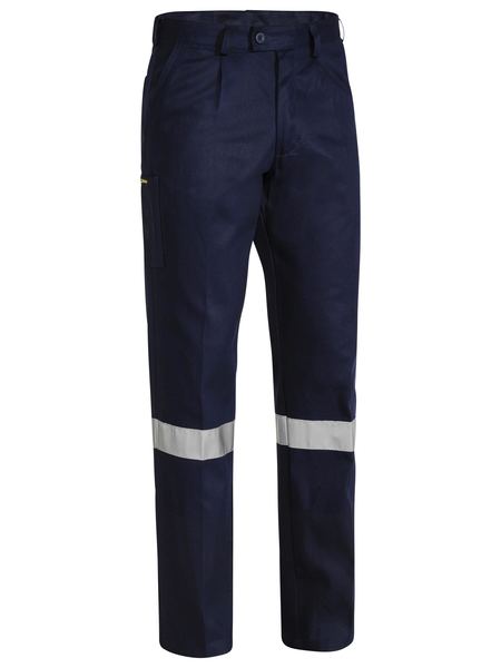 Drill Work Pants With Tape - BP6007T-Navy-112S