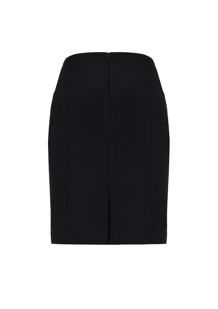 Womens Front Pleat Detail Straight Skirt - 20720-Black-4