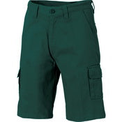 311gsm Cotton Drill Cargo Shorts - 3302-Green-97
