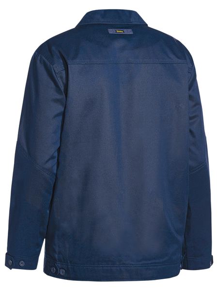 Cotton Drill Jacket with Liquid Repellent Finish- BJ6916-Navy-S
