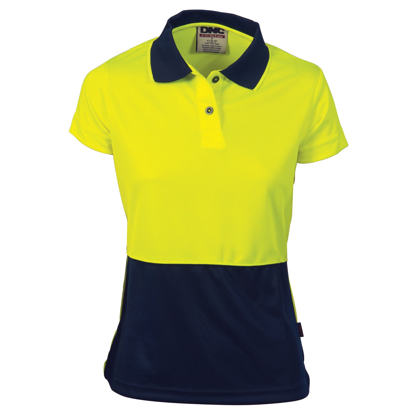 Ladies HiVis Two Tone Polo - Short Sleeve - 3897-Y/N-10