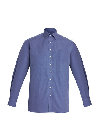 Mens Oscar Long Sleeve Shirt - 44520-Marine-XS