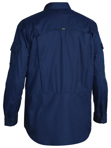 Mens X Airflow Ripstop Work Shirt - BS6414-Navy-4XL