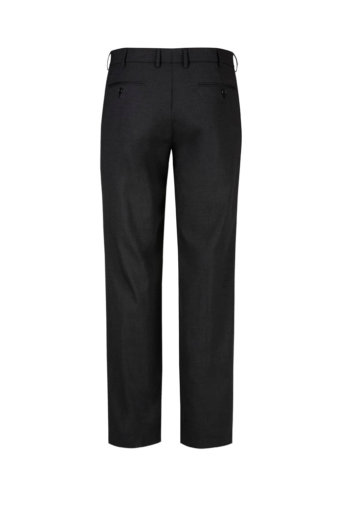 Men's Comfort Wool Stretch Flat Front Pant - 74012-Black-102