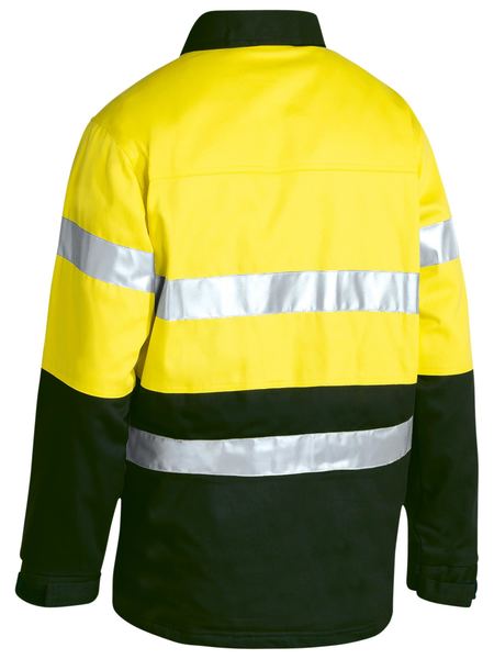 Taped Hi Vis Drill Jacket - BK6710T-Y/N-3XL