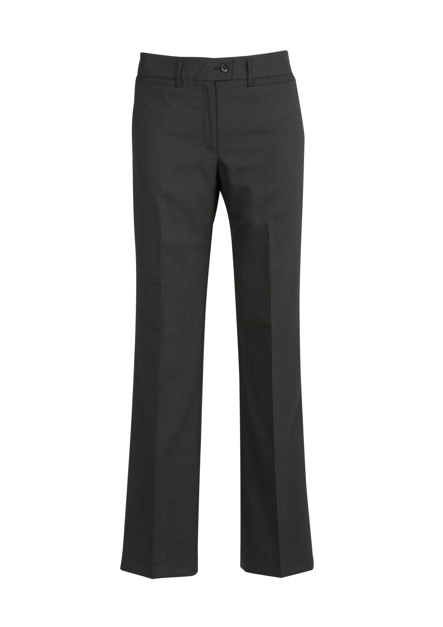 Ladies Classic Flat Front Pant - BS29320-Charcoal-14