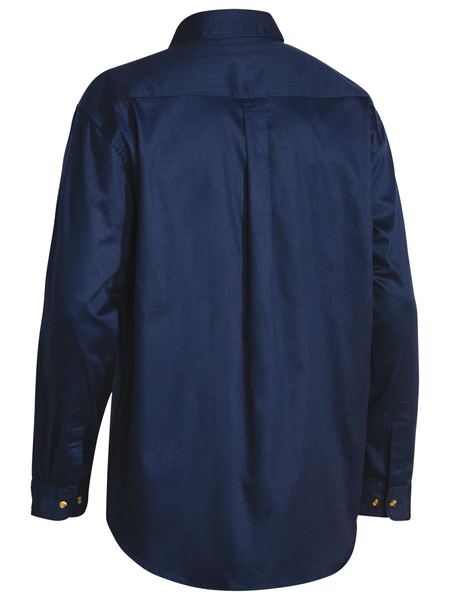 Original Cotton Drill Shirt - Long Sleeve - BS6433-Navy-3XL