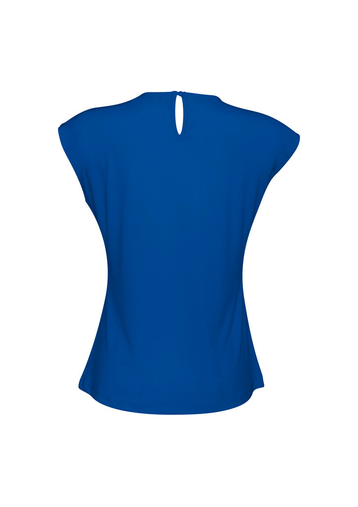 Ladies Mia Pleat Knit Top - K624LS-Electric Blue-18