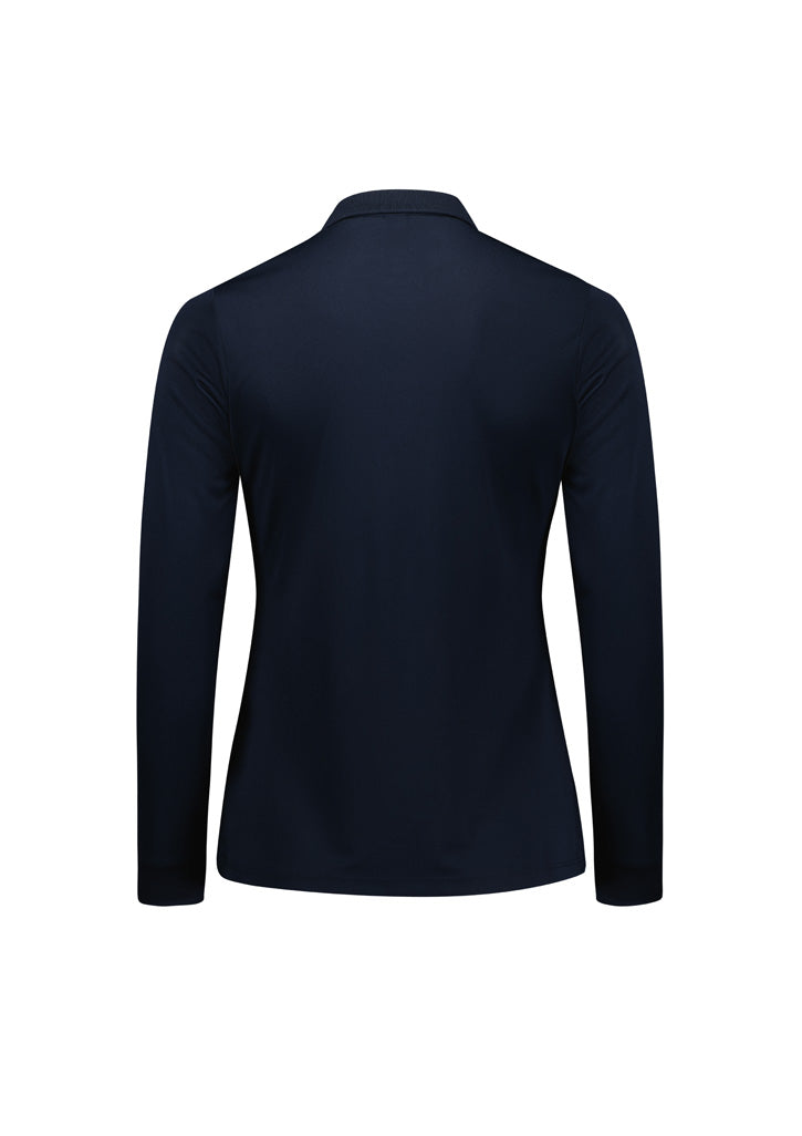 Women's Action Long Sleeve Polo - P206LL-Navy-10