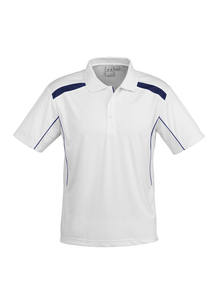 Men's United Short Sleeve Polo - P244MS-White/Navy-2XL