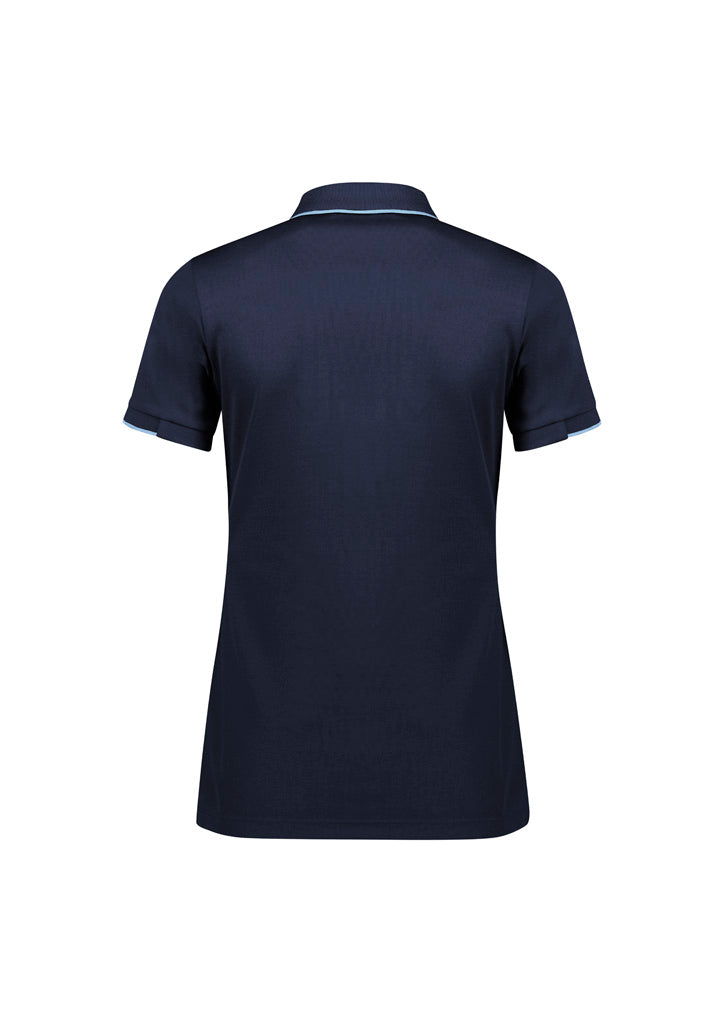 Women's Focus Short Sleeve Polo - P313LS-Navy/Sky-14