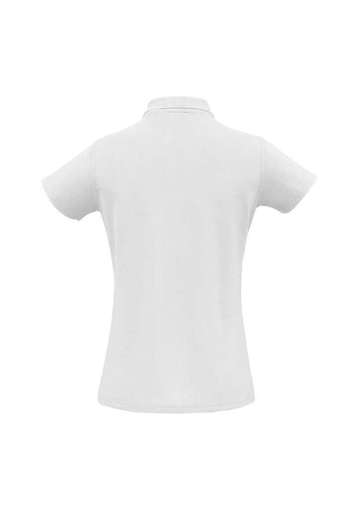 Women's Crew Short Sleeve Polo - P400LS-White-14