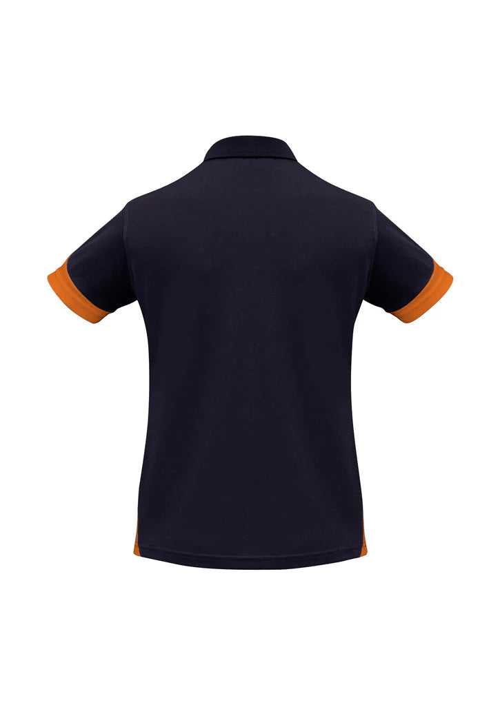 Women's Talon Short Sleeve Polo - P401LS-Navy/Orange-12