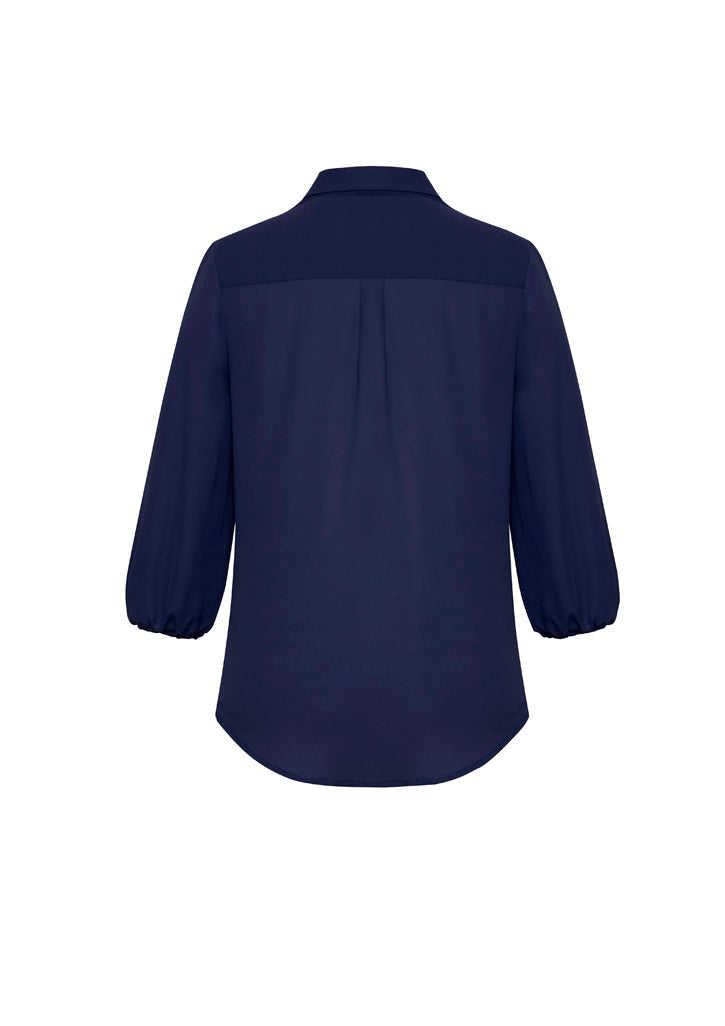 Women's Lucy 3/4 Sleeve Blouse - RB965LT-Navy-10