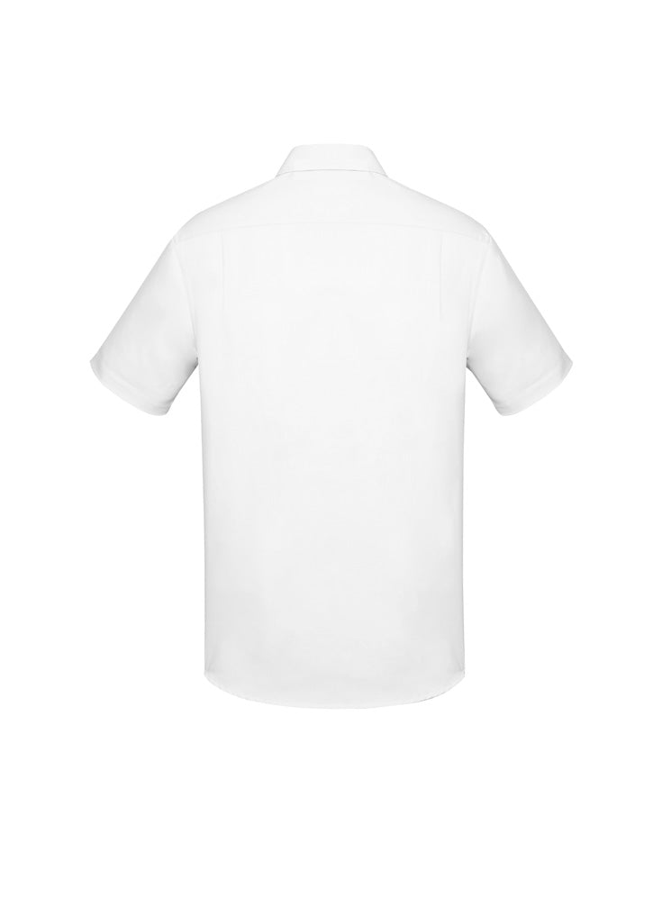 Mens Charlie Classic Fit Short Sleeve Shirt - RS968MS-White-L
