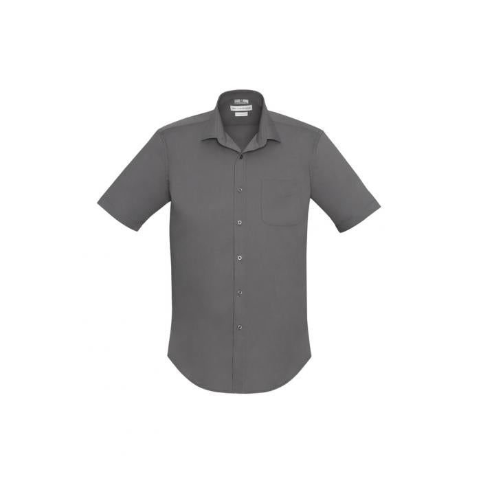 Verve Mens Short Sleeve Shirt - S316MS-Silver-M