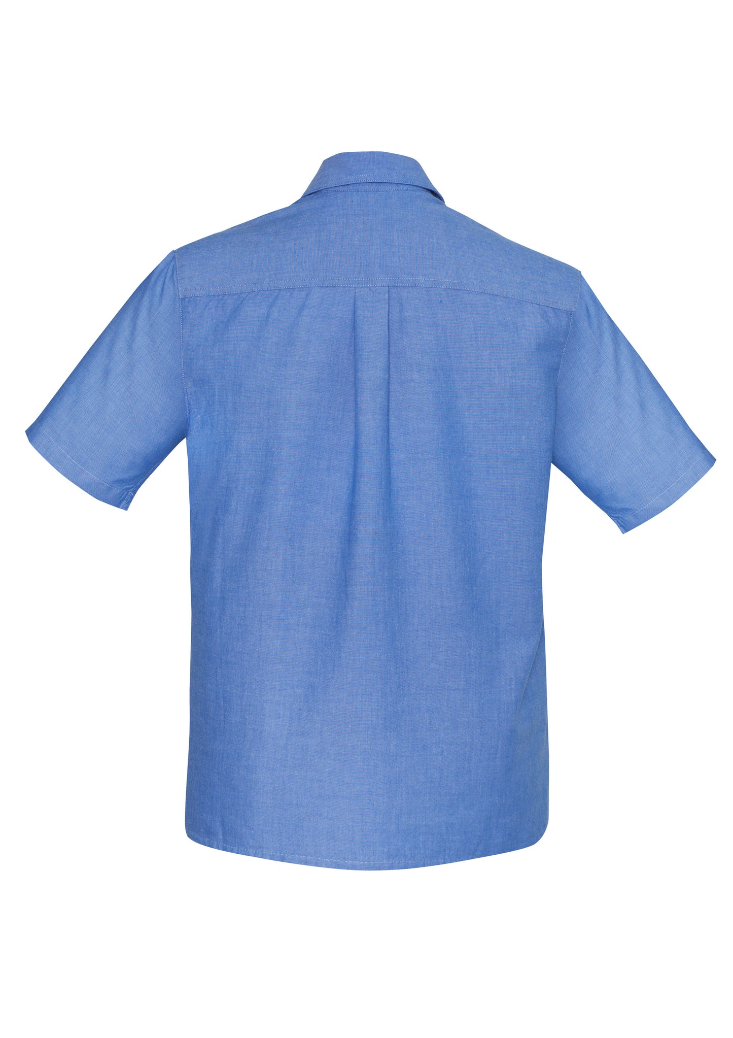Mens Chambray Short Sleeve Shirt - SH113-Chambray-L
