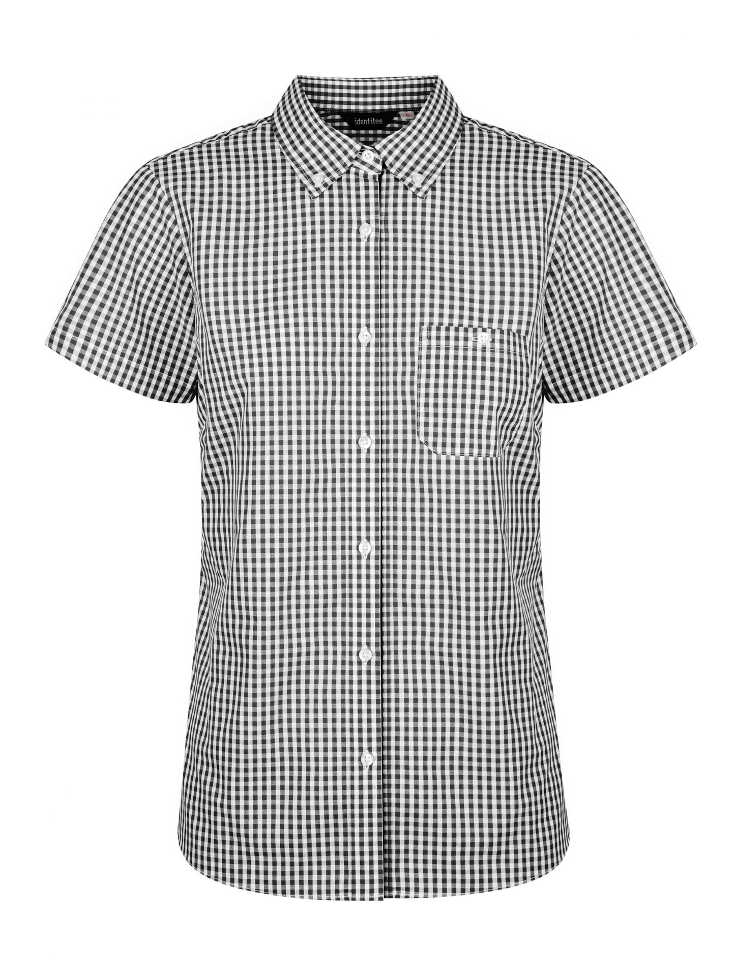 Ladies Miller Short Sleeve Shirt - W47-Black-16