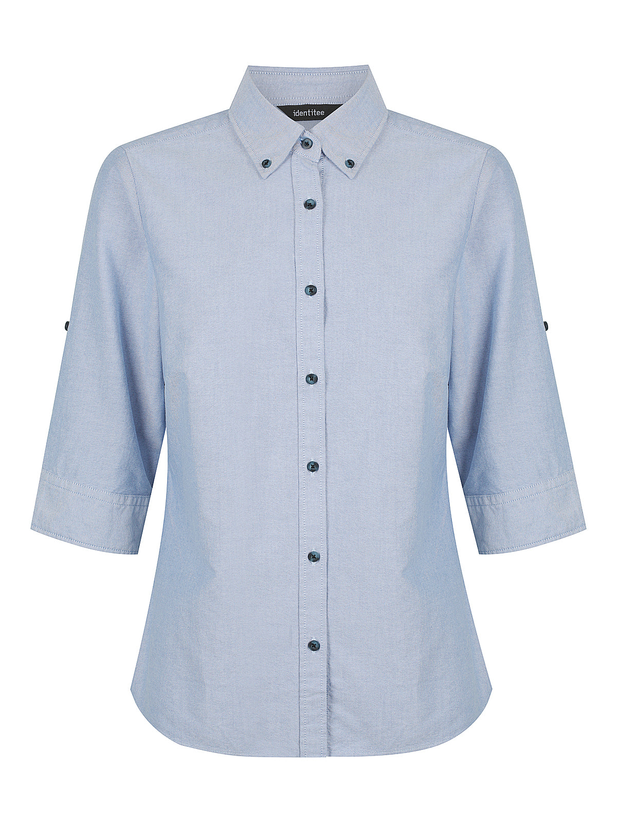 Ladies Reuben 3/4 Sleeve Shirt - W67-Blue-14