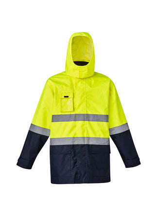 Mens Hi Vis Basic 4 in 1 Waterproof Jacket - ZJ220-Y/N-XL