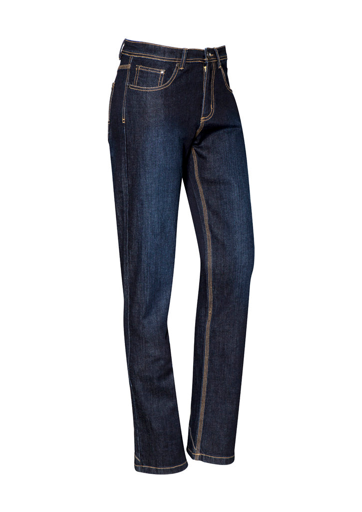 Womens Stretch Denim Work Jeans - ZP707-Blue Denim-22