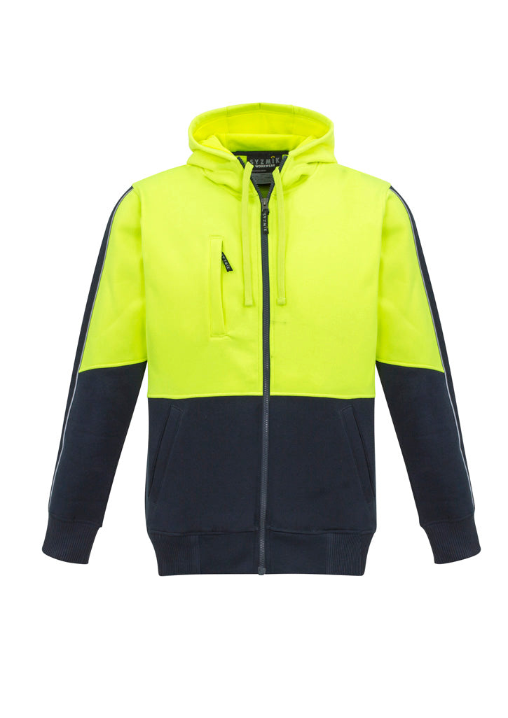 Unisex Hi Vis Full Zip Hoodie - ZT485-Y/N-S