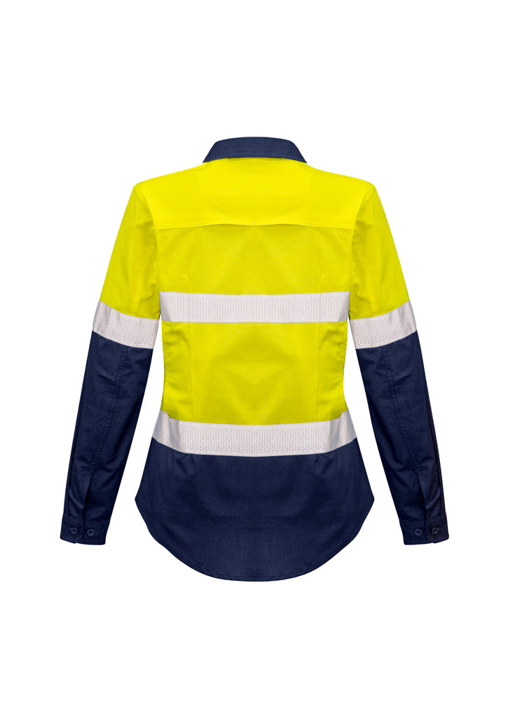 Rugged Cooling Women's Taped Hi Vis Spliced Shirt - ZW720-Y/N-10