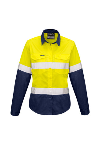 Rugged Cooling Women's Taped Hi Vis Spliced Shirt - ZW720-Y/N-18