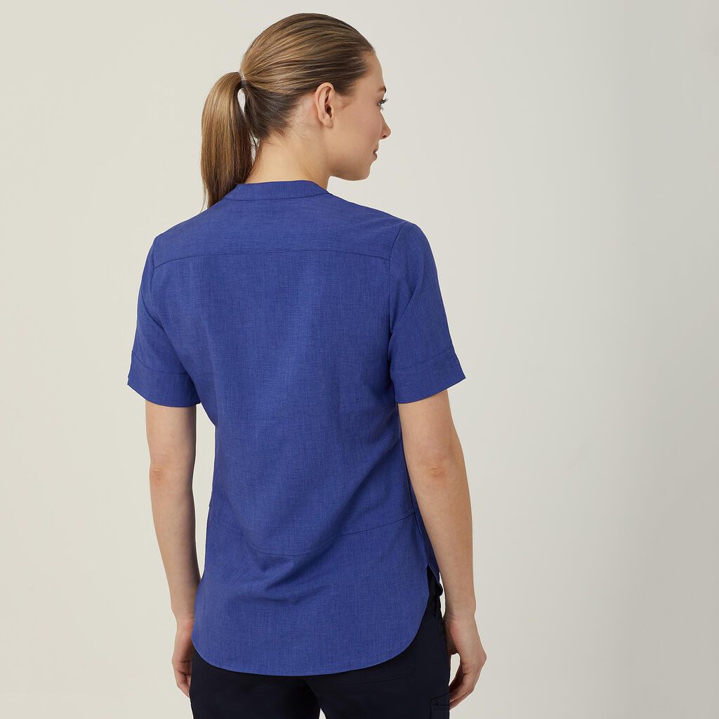 Polylin Short Sleeve Tunic - CAT9XQ-Mid Blue-10