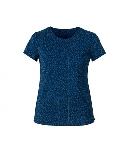 Ladies Cap Sleeve Blouse - Y40446-Marine-10