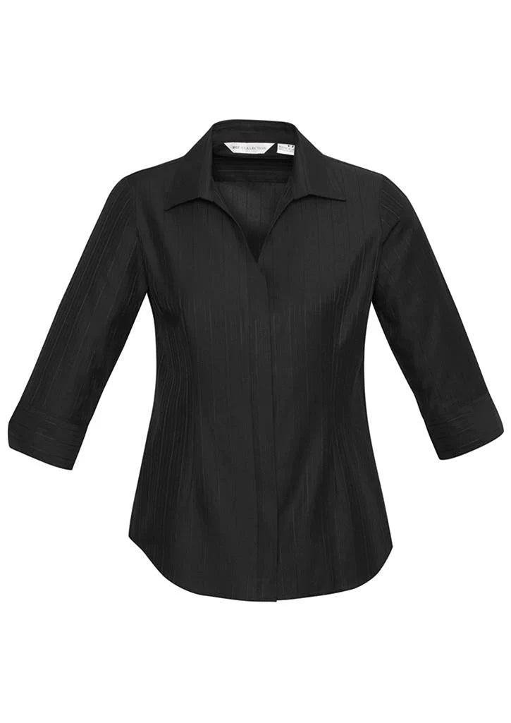 Ladies Preston 3/4 Sleeve Shirt - S312LT-Black-8