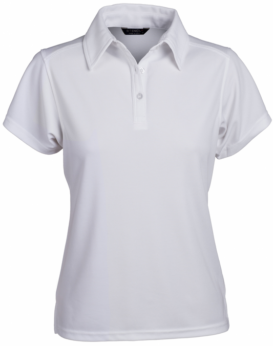 Glacier 1154 Ladies S/S Polos - 1154-White-16