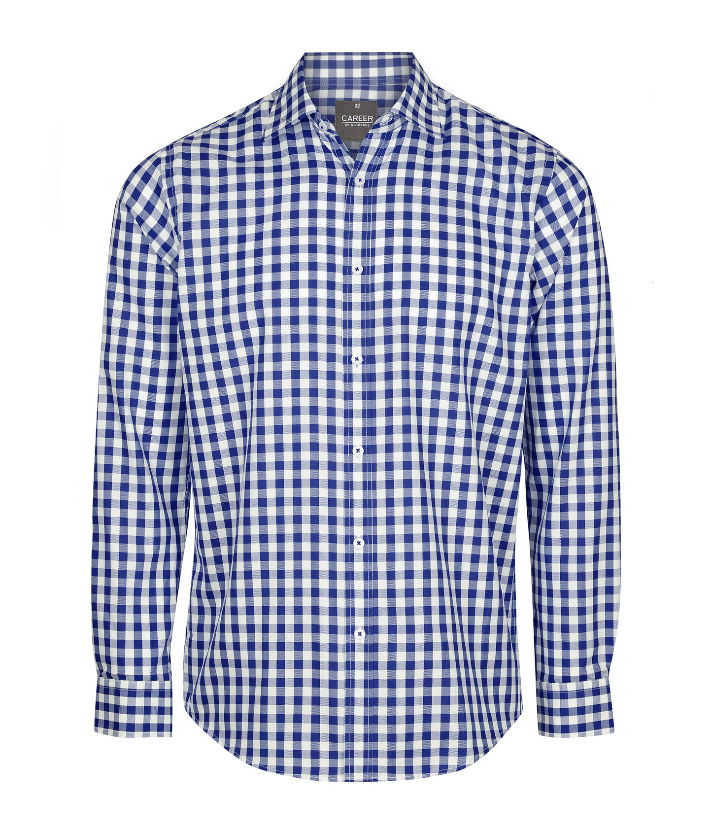 Degraves Royal Oxford Long Sleeve Shirt - 1710L-Navy-40