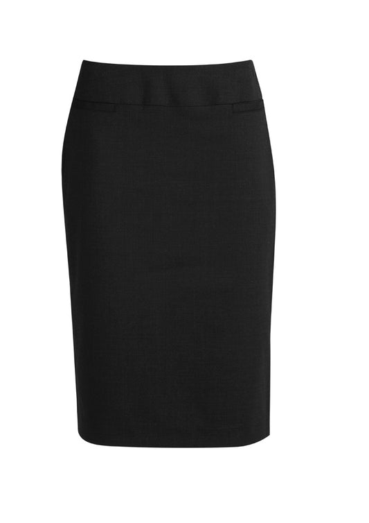 Women's Comfort Wool Stretch Relaxed Fit Lined Skirt - 24011-Black-22