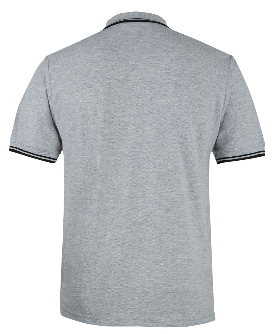 Jb’s Contrast Polo - 2CP-13% Marle/Black-L