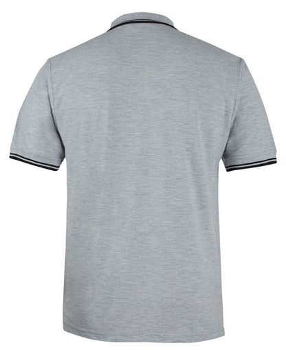Jb’s Contrast Polo - 2CP-13% Marle/Black-L