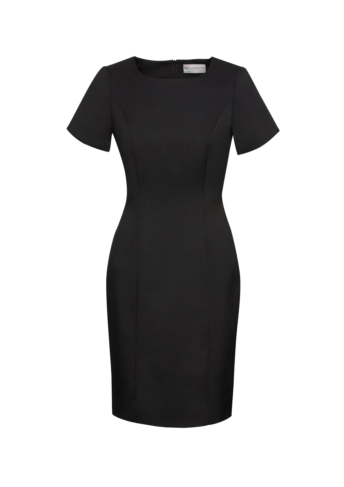 Women's Cool Stretch Short Sleeve Shift Dress - 30112-Black-10