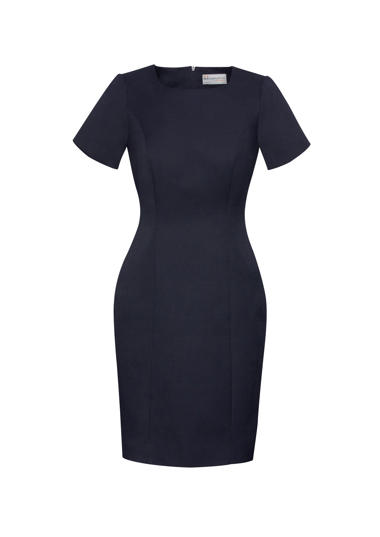 Women's Cool Stretch Short Sleeve Shift Dress - 30112-Navy-14