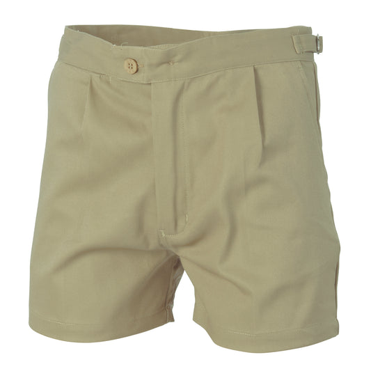 Cotton Drill Utility Shorts  - 3301-Khaki-92