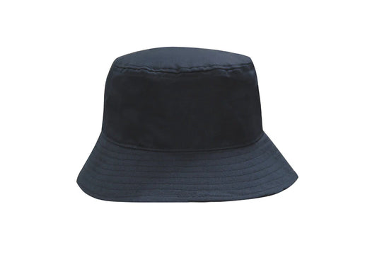 Recycled Breathable Poly Twill Bucket Hat - 3983-Navy