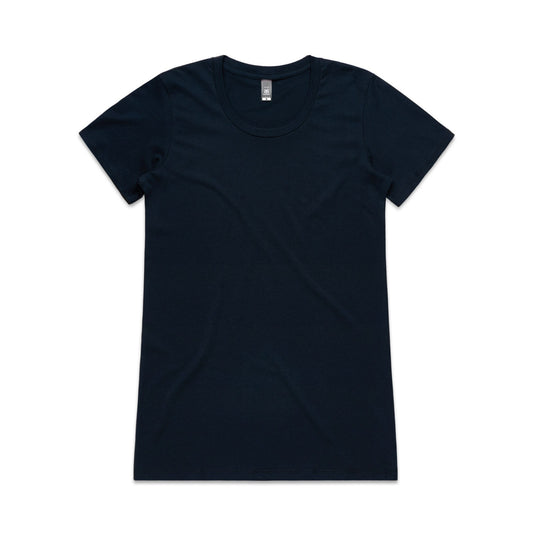 Wo's Wafer Tee - 4002-Navy-L