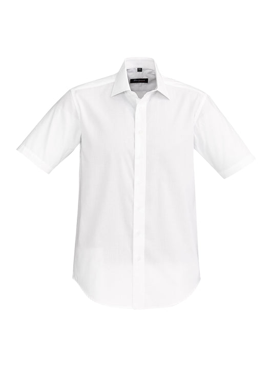Mens Hudson Short Sleeve Shirt - 40322-White-L