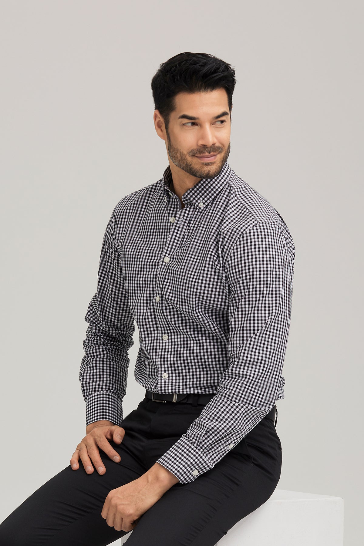 City Check - 4207LS-Black-M