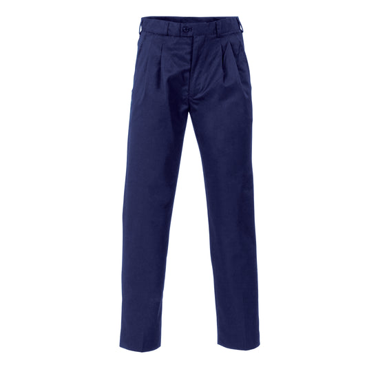 Mens P/V Pleat Front Pants - 4502-Navy-87R