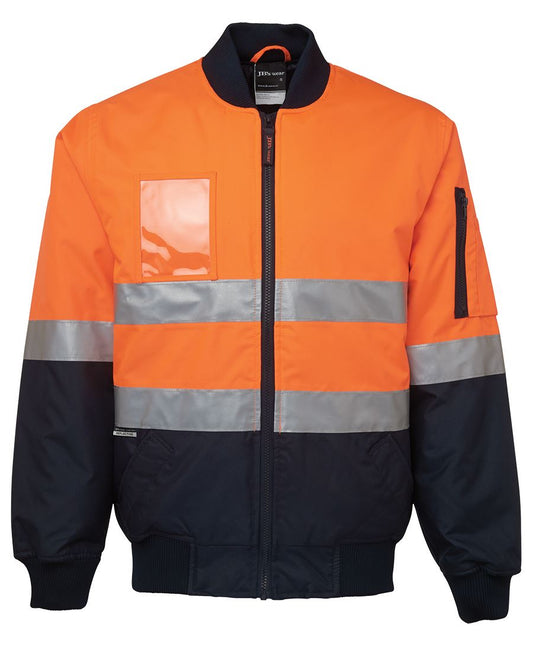 Jb's Hi Vis (D+N) Flying Jacket - 6DNFJ-O/N-5XL