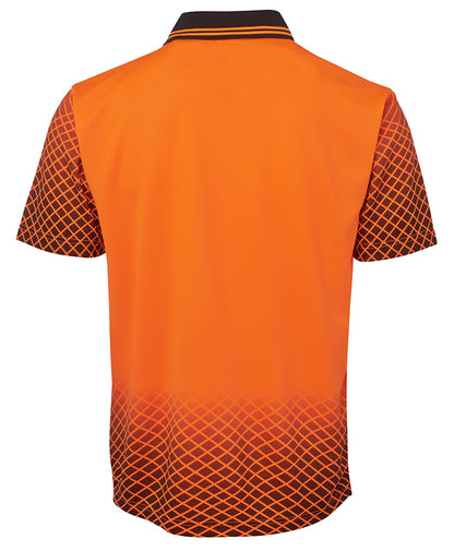 Jb's Hi Vis Net Sub Polo - 6HVNS-O/B-4XL