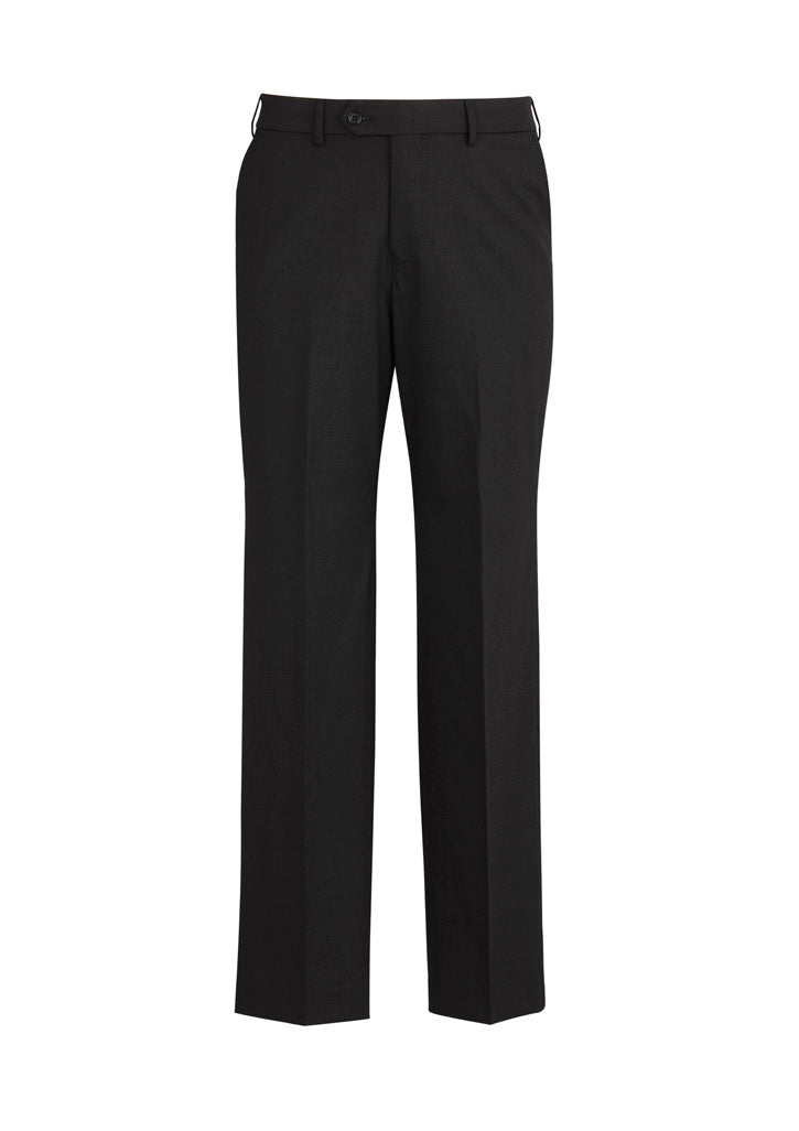 Men's Comfort Wool Stretch Flat Front Pant - 74012-Black-102