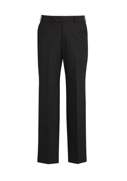 Men's Comfort Wool Stretch Flat Front Pant - 74012-Black-102