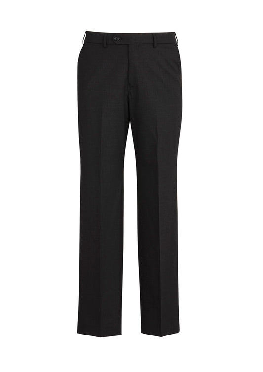 Men's Comfort Wool Stretch Flat Front Pant - 74012-Black-102