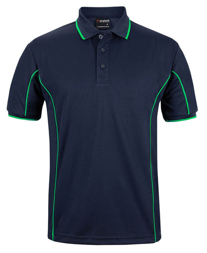Jb’s Podium S/S Piping Polo - 7PIP-Navy/Green-XL